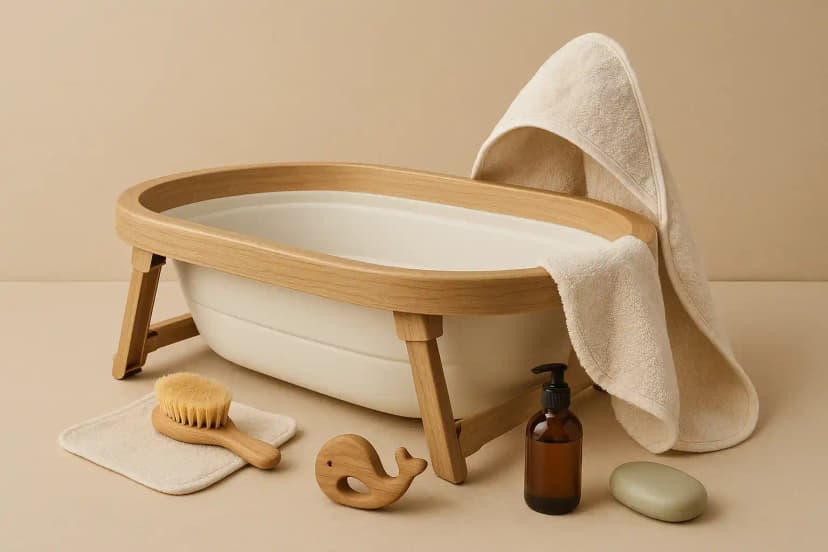 Thumbnail for Bathtime, Simplified: Eco-Friendly Alternatives to Bulky Plastic Baby Baths